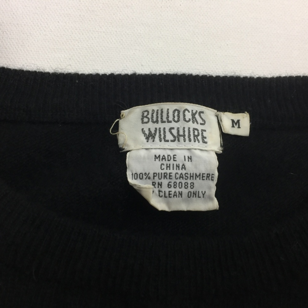 Bullocks Wilshire Cashmere Pullover L/S Sweater M - Picture 2 of 3
